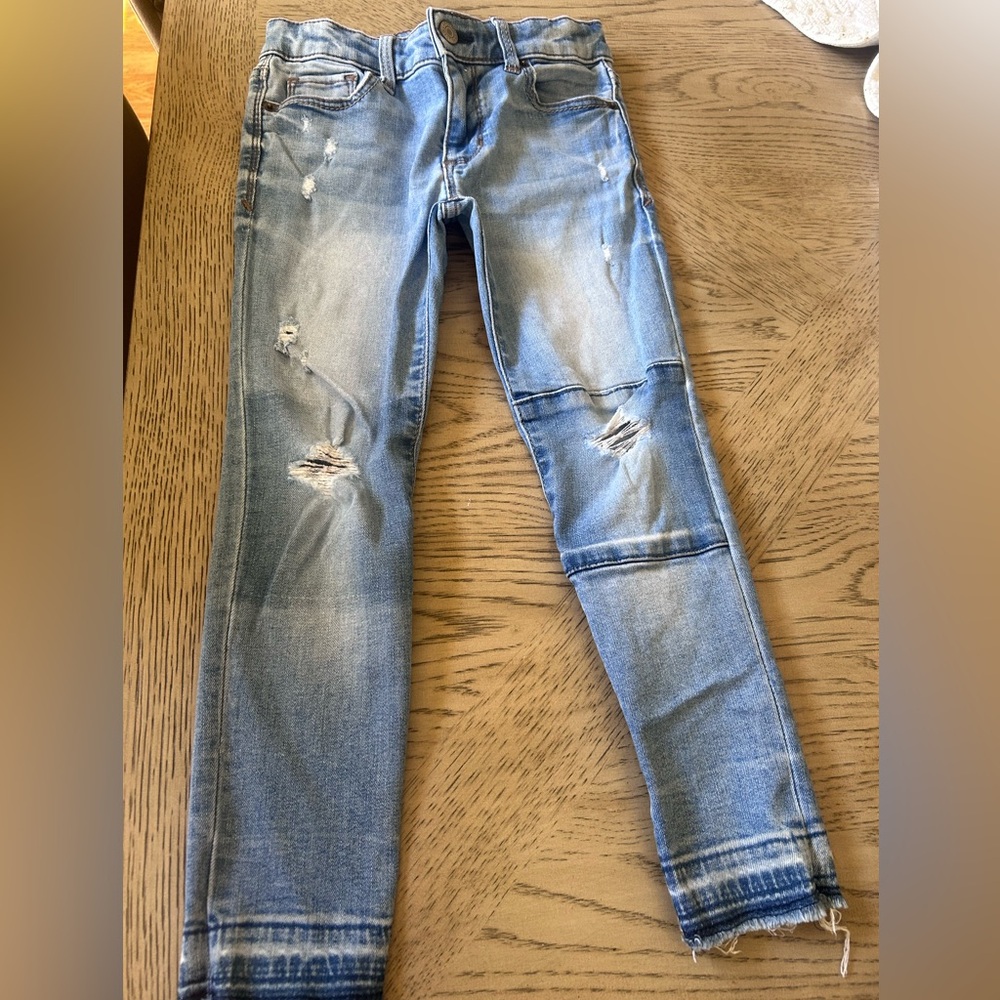 GAP Light Blue Super Skinny Ankle Jeans for Girls Size(7)